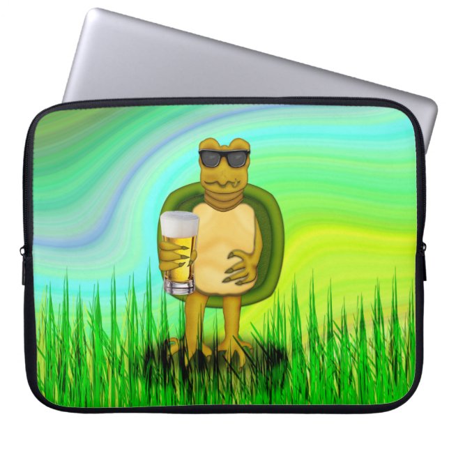 Housse Pour Ordinateur Portable Tortue soif (Devant)