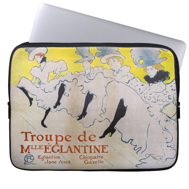 Housse Pour Ordinateur Portable Toulouse-Lautrec - Troupe de Mlle Eglantine (Devant)