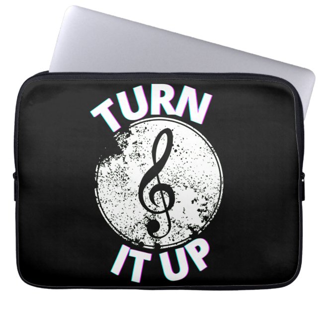 Housse Pour Ordinateur Portable TOURNER la musique (Devant)