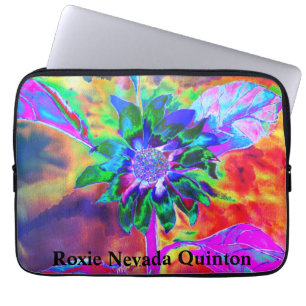 Housse Pour Ordinateur Portable tournesol Abstrait de chakra psychédélique