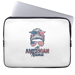 Housse Pour Ordinateur Portable Tout à fait Nana patriotique américain Conception