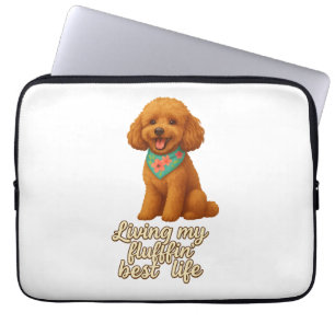 Housse Pour Ordinateur Portable Toy Poodle - Living My Fluffin’ Best Life