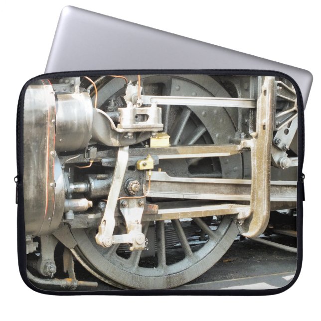 HOUSSE POUR ORDINATEUR PORTABLE TRAINS À VAPEUR (Devant)