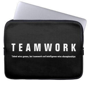 Housse Pour Ordinateur Portable Travail d'équipe Citation inspirationnelle Motivat