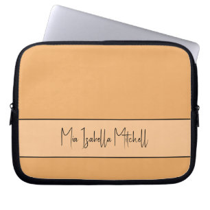 Housse Pour Ordinateur Portable Trend Color Soft Orange Portable Sleeve