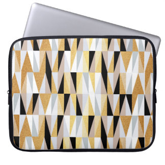 Housse Pour Ordinateur Portable triangles de conception scandinave sans couture mo