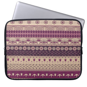 Housse Pour Ordinateur Portable Tribale égyptienne : Ancien sans couture