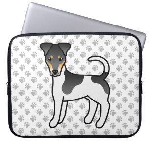Housse Pour Ordinateur Portable Tricolor Smooth Fox Terrier Chien de Dessin Animé