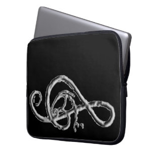 Housse Pour Ordinateur Portable Triple foncé de chrome