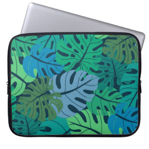 Housse Pour Ordinateur Portable Tropical Jungle Palm Motif sans couture