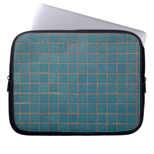 Housse Pour Ordinateur Portable tuiles mouchetées bleues