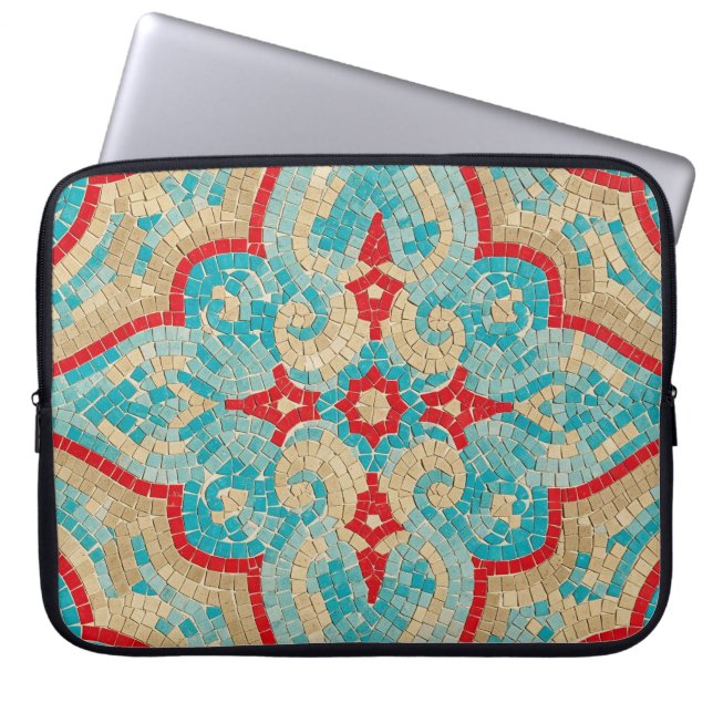 Housse Pour Ordinateur Portable turquoise red (Devant)