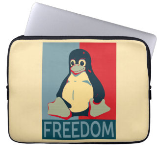 Housse Pour Ordinateur Portable Tux Freedom pour les utilisateurs Linux