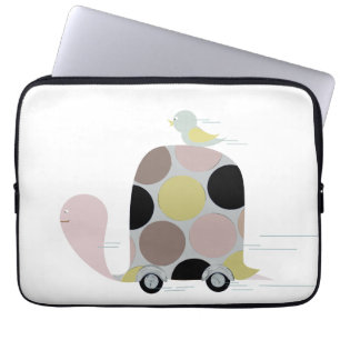 Housse Pour Ordinateur Portable Tweeter sur une Tortue
