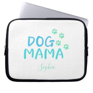 Housse Pour Ordinateur Portable Typographie de mignonne Paw et Dog MAMA