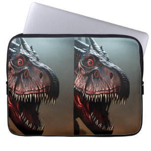 Housse Pour Ordinateur Portable Tyrannosaurus Rex Face d'effroi, Manche d'ordinate