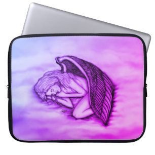 Housse Pour Ordinateur Portable Un ange endormi sur les nuages du ciel