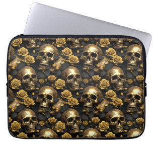 Housse Pour Ordinateur Portable Un crâne et une série Rose 8