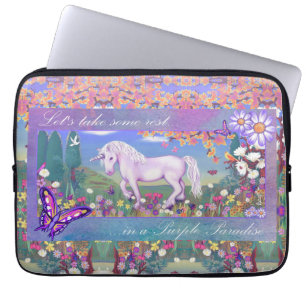 Housse Pour Ordinateur Portable Un paradis mauve