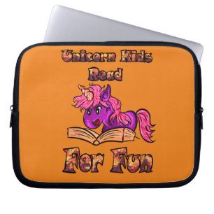 Housse Pour Ordinateur Portable Unicorn Kids Read For Fun Book Sleeve