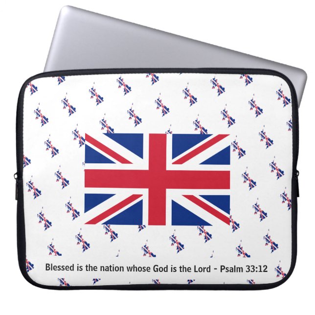 Housse Pour Ordinateur Portable UNION JACK GRANDE-BRETAGNE ROYAUME-UNI Portable Ch (Devant)