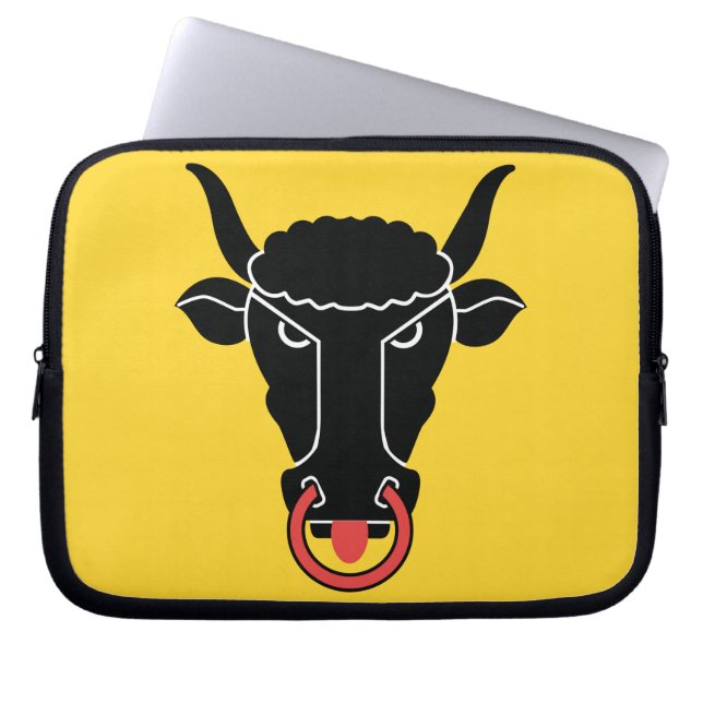 Housse Pour Ordinateur Portable Uri Canton Flag Laptop Sleeve (Devant)