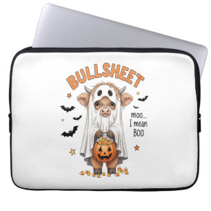 Housse Pour Ordinateur Portable Vache Highland drôle fantôme Bullsheet
