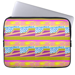 Housse Pour Ordinateur Portable Vagues de yacht au coucher du soleil 