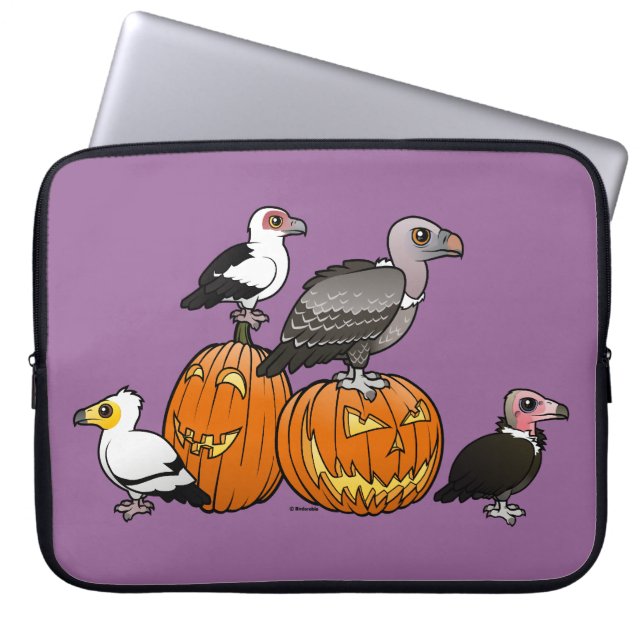 Housse Pour Ordinateur Portable Vautours de Halloween (Devant)