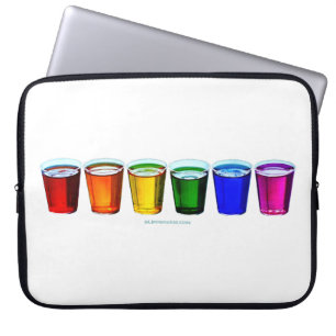 Housse Pour Ordinateur Portable Verres à shot de SlipperyJoe six tasses disposées