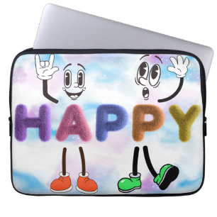 Housse Pour Ordinateur Portable Vibes joyeuses