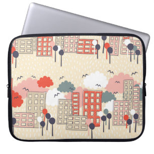 Housse Pour Ordinateur Portable Vie urbaine : Motif sans couture