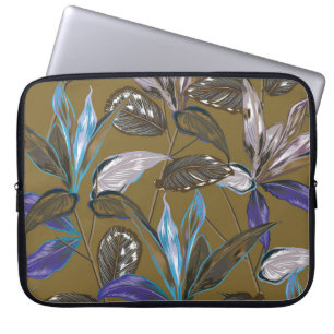 Housse Pour Ordinateur Portable Vieille texture murale avec fissures, arrière - pl