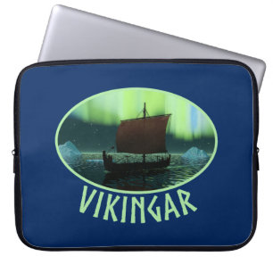 Housse Pour Ordinateur Portable Viking Navire Et Lumières Du Nord