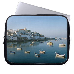 Housse Pour Ordinateur Portable Village de pêcheurs de Ferragudo, Algarve, Portuga