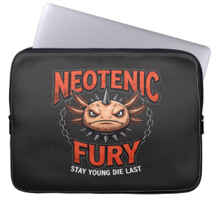 Housse Pour Ordinateur Portable Vintage Axolotl Néoténie Furie Métal Parodie 90s