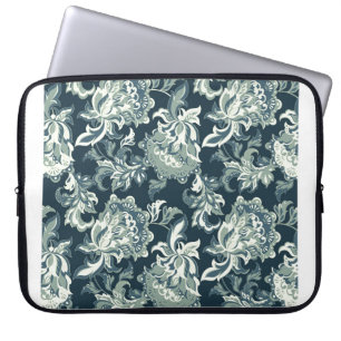 Housse Pour Ordinateur Portable Vintage ethnique fleuri sans couture motif. folklo