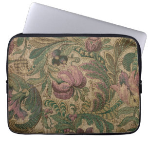 Housse Pour Ordinateur Portable Vintage Mauve Sauge Motif Botanique 1918