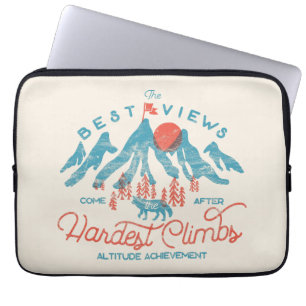 Housse Pour Ordinateur Portable Vintage Mountain Wolf Escalade Randonnée à l'extér
