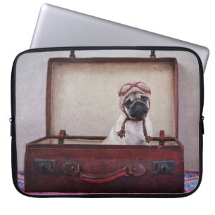 Housse Pour Ordinateur Portable Vintage "prenez-moi avec vous" la douille