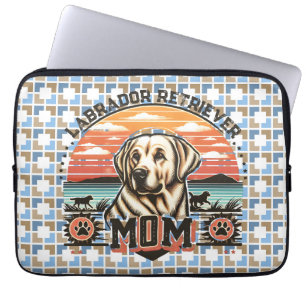 Housse Pour Ordinateur Portable Vintage Sunset Serenity Labrador Retriever Chien M