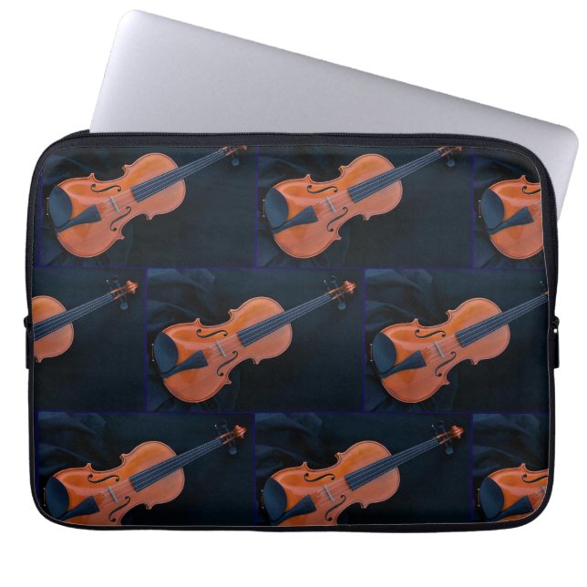 Housse Pour Ordinateur Portable Violin Photo Closeup (Devant)