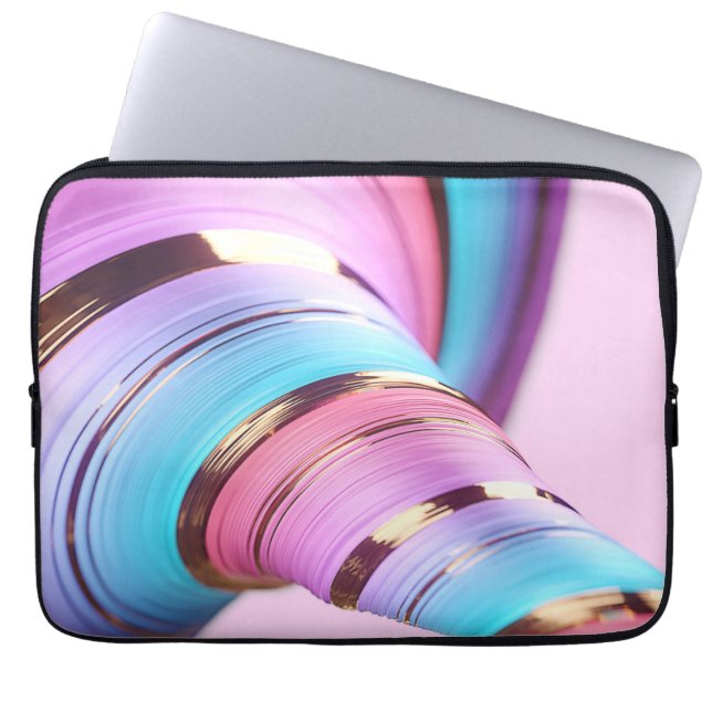 Housse Pour Ordinateur Portable Volet couleur Abstrait (Devant)