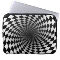 Vortex à poitrine noire et blanche | Illusion opti