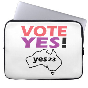 Housse Pour Ordinateur Portable Votez Oui Pour La Voix Des Australiens Indigènes