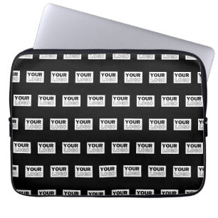 Housse Pour Ordinateur Portable Votre logo ou design Fond de couleur modifiable