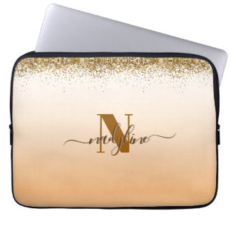 Housse Pour Ordinateur Portable Votre nom et initiale personnalisent