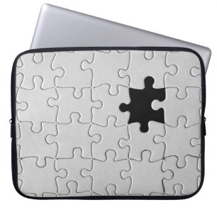 Housse Pour Ordinateur Portable Vous Me Complétez Puzzle Romantique Noir et Blanc