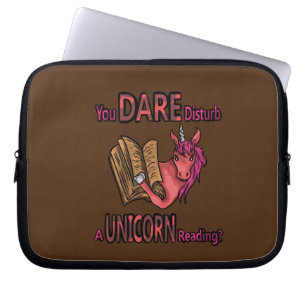 Housse Pour Ordinateur Portable Vous Osez Disturper Un Manteau De Lecture Unicorne