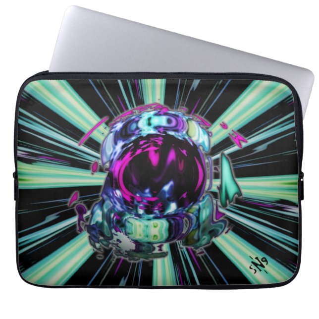 Housse Pour Ordinateur Portable Voyage de l'astronaute v3 (Devant)